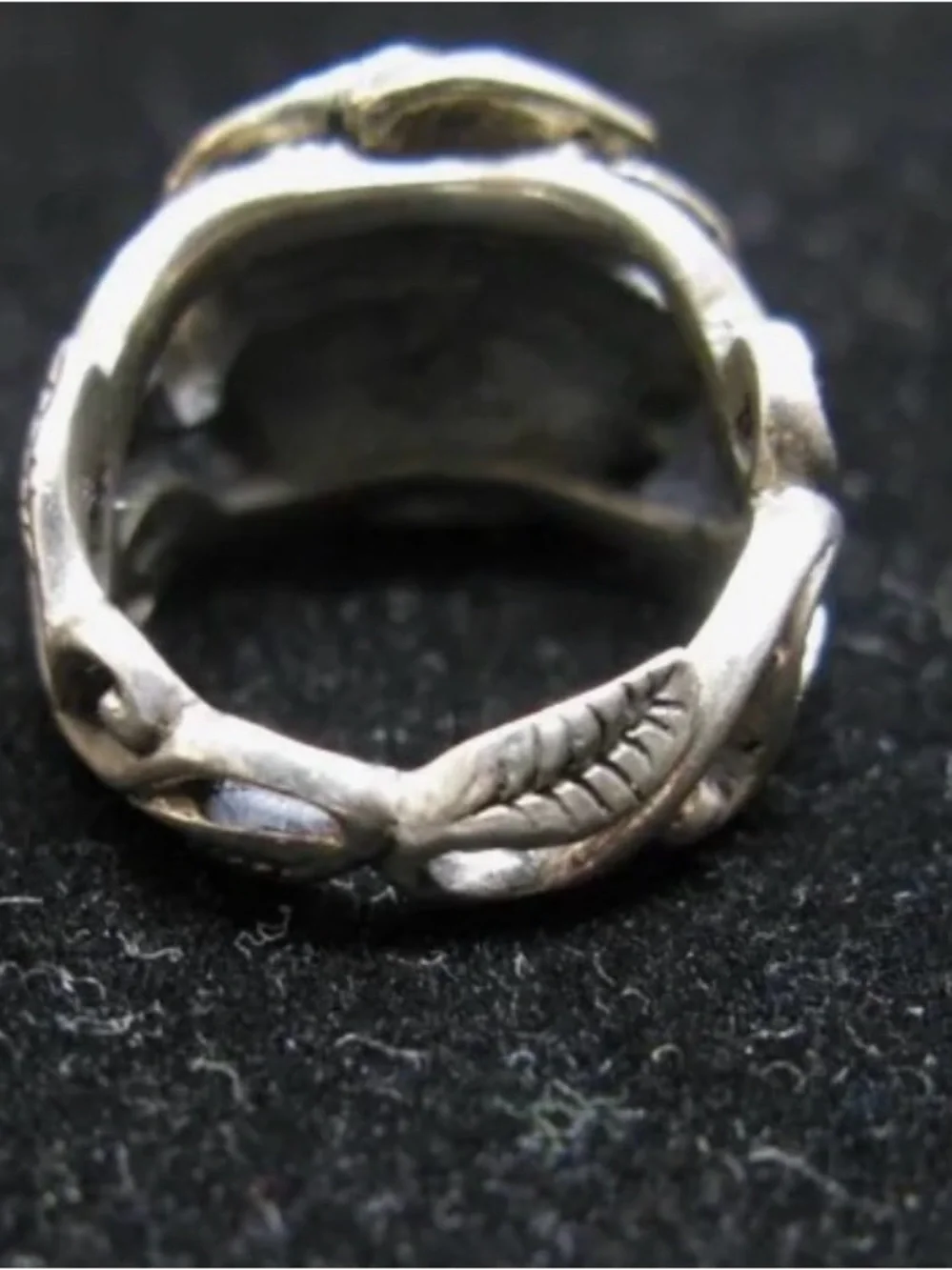 Mod Sterling Silver Harley Davidson Hd Rose Vine Ring